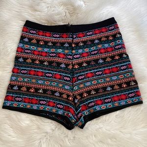 Zara knit beaded shorts